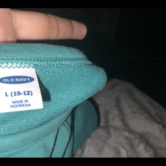 Old navy blue basic blue sweatshirt l(10-12) - Picture 4 of 4
